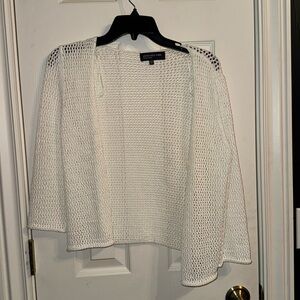 Jones New York Signature Open-Knit Cardigan